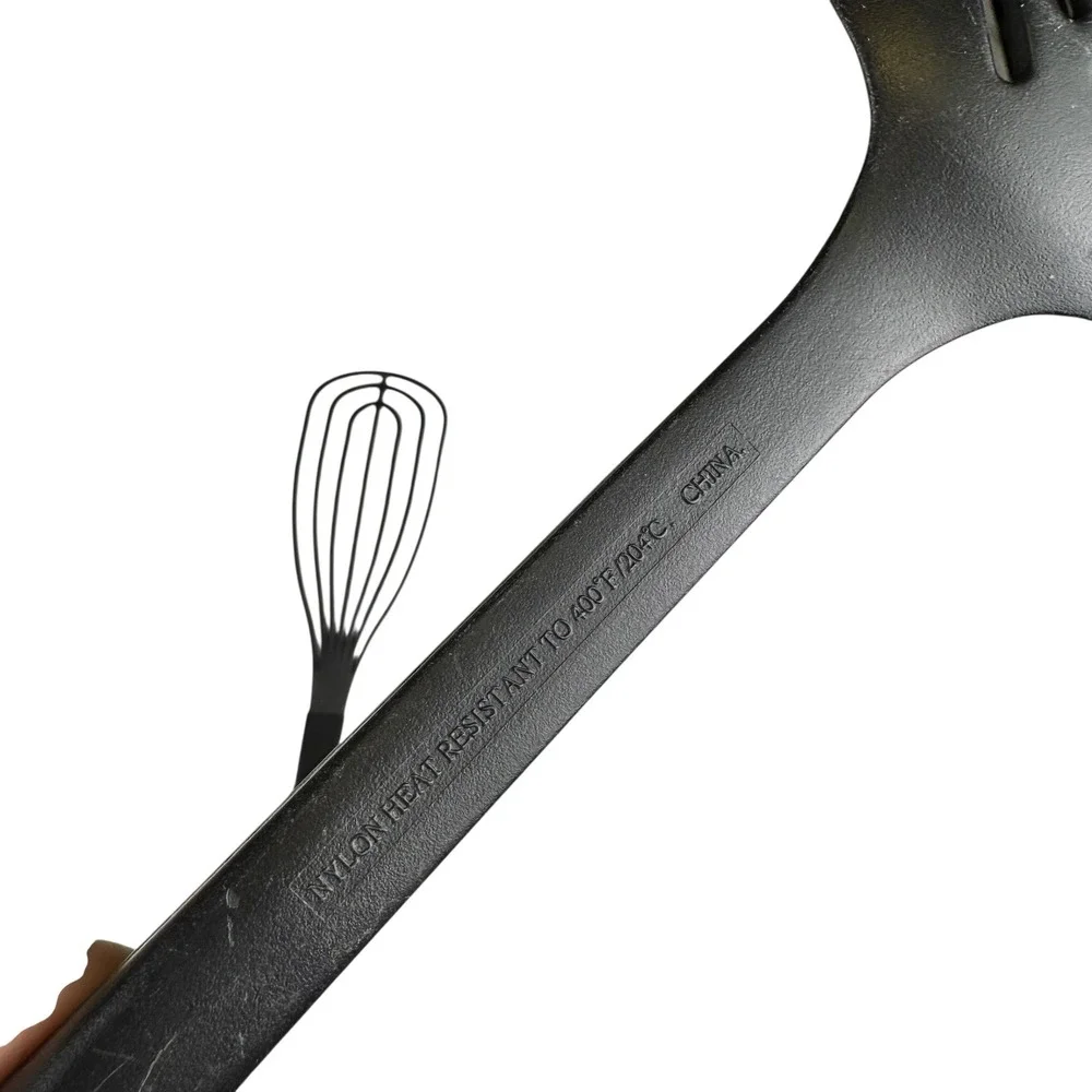 Calphalon Black Nylon Slotted Spoon and Whisk Kitchen Utensil Set‎ 2 Piece A72Q